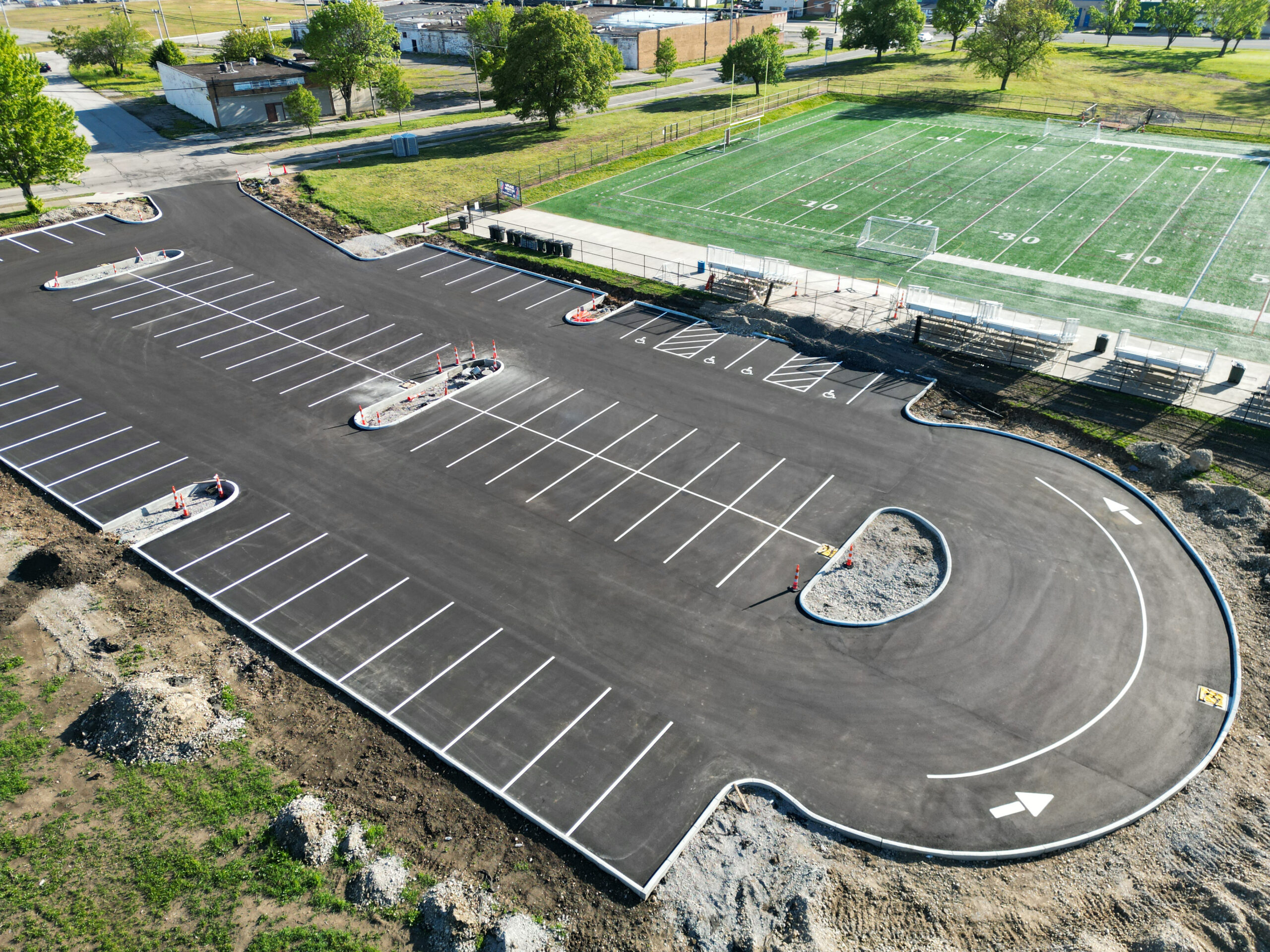 Football Field Parking Lot